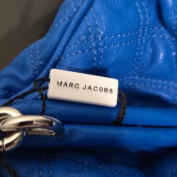 Y2k Marc Jacobs Blue Quilted Stam Purse - Picture 3 of 15